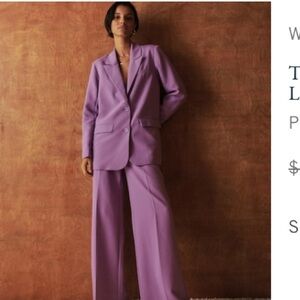 A&F matching suit in light purple XS jacket S pant